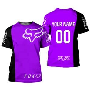 Custom name BraapGirls CUSTOM NAME RACING | BLACK-PURPLE Brands for motocross girls and dirt bike riders - Brands view 1