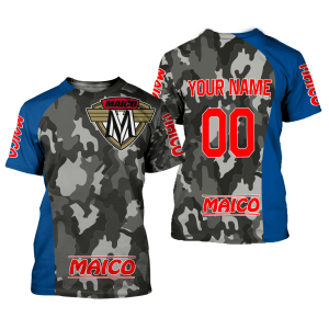 Custom name BraapGirls CUSTOM NAME RACING | BLUE CAMO | MAICO Brands for motocross girls and dirt bike riders - Brands view 1