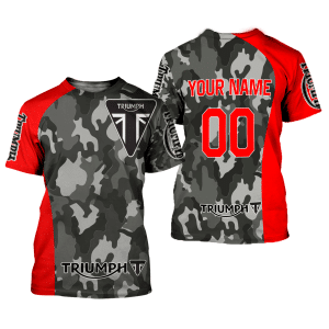 Custom name BraapGirls CUSTOM NAME RACING | RED CAMO | TRIUMPH Brands for motocross girls and dirt bike riders - Brands view 1