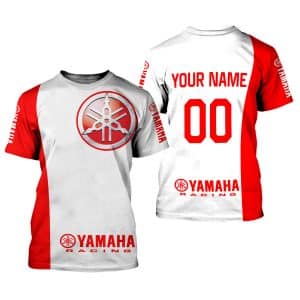 Custom name BraapGirls CUSTOM NAME RACING | RED-WHITE | YAMAHA V5 Brands for motocross girls and dirt bike riders - Brands view 1
