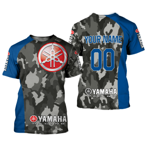 Custom name BraapGirls CUSTOM NAME RACING | BLUE CAMO | YAMAHA V2 Brands for motocross girls and dirt bike riders - Brands view 1