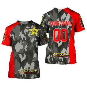 Custom name BraapGirls CUSTOM NAME RACING | RED CAMO | ROCKSTAR Brands for motocross girls and dirt bike riders - Brands view 1