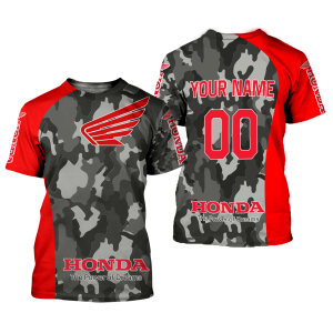 Custom name BraapGirls CUSTOM NAME RACING | RED CAMO | HONDA Brands for motocross girls and dirt bike riders - Brands view 1