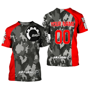 Custom name BraapGirls CUSTOM NAME RACING | RED CAMO | SKI DOO Brands for motocross girls and dirt bike riders - Brands view 1