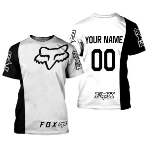 Custom name BraapGirls CUSTOM NAME RACING | BLACK-WHITE Brands for motocross girls and dirt bike riders - Brands view 1
