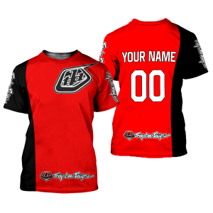 Custom name BraapGirls CUSTOM NAME RACING | BLACK RED | TROYLEEDESIGNS Brands for motocross girls and dirt bike riders - Brands view 1