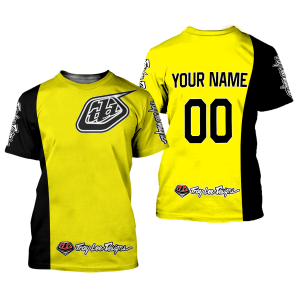 Custom name BraapGirls CUSTOM NAME RACING | BLACK YELLOW | TROYLEEDESIGNS Brands for motocross girls and dirt bike riders - Brands view 1