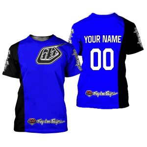 Custom name BraapGirls CUSTOM NAME RACING | BLACK BLUE | TROYLEEDESIGNS Brands for motocross girls and dirt bike riders - Brands view 1