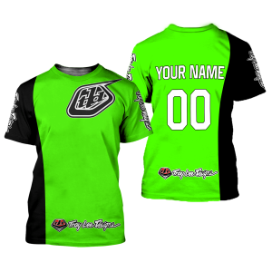 Custom name BraapGirls CUSTOM NAME RACING | BLACK GREEN | TROYLEEDESIGNS Brands for motocross girls and dirt bike riders - Brands view 1