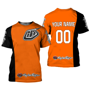 Custom name BraapGirls CUSTOM NAME RACING | BLACK ORANGE | TROYLEEDESIGNS Brands for motocross girls and dirt bike riders - Brands view 1