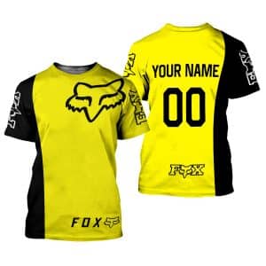Custom name BraapGirls CUSTOM NAME RACING | BLACK-YELLOW Brands for motocross girls and dirt bike riders - Brands view 1
