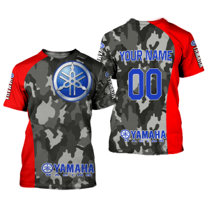 Custom name BraapGirls CUSTOM NAME RACING | RED CAMO | YAMAHA V2 Brands for motocross girls and dirt bike riders - Brands view 1