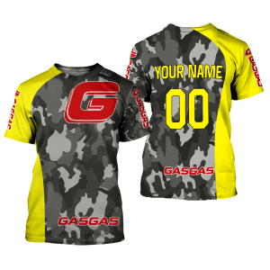 Custom name BraapGirls CUSTOM NAME RACING | YELLOW CAMO | GASGAS Brands for motocross girls and dirt bike riders - Brands view 1
