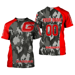 Custom name BraapGirls CUSTOM NAME RACING | RED CAMO | GASGAS Brands for motocross girls and dirt bike riders - Brands view 1