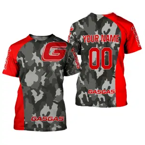 Custom name BraapGirls CUSTOM NAME RACING | RED CAMO | GASGAS Brands for motocross girls and dirt bike riders - Brands view 1