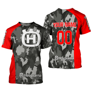 Custom name BraapGirls CUSTOM NAME RACING | RED CAMO | HUSQVARNA Brands for motocross girls and dirt bike riders - Brands view 1