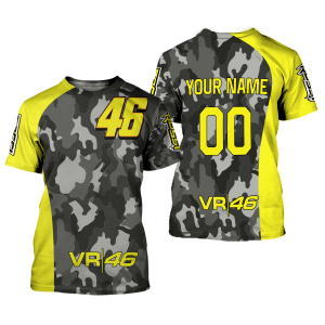 Custom name BraapGirls CUSTOM NAME RACING | YELLOW CAMO | 46VR Brands for motocross girls and dirt bike riders - Brands view 1