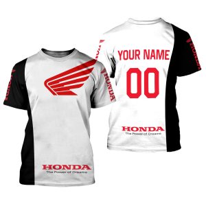 Custom name BraapGirls CUSTOM NAME RACING | WHITE-BLACK | HONDA V1 Brands for motocross girls and dirt bike riders - Brands view 1