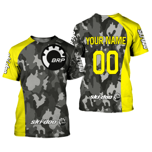 Custom name BraapGirls CUSTOM NAME RACING | YELLOW CAMO | SKI DOO Brands for motocross girls and dirt bike riders - Brands view 1