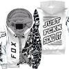 Custom name BraapGirls [PREMIUM] JUST FNKN SEND IT WHITE FLEECE HOODIE Brands for motocross girls and dirt bike riders
