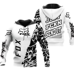 Custom name BraapGirls [PREMIUM] JUST FNKN SEND IT WHITE Brands for motocross girls and dirt bike riders