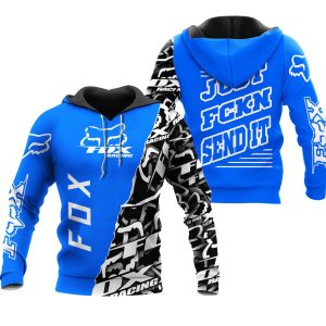 Custom name BraapGirls [PREMIUM] JUST FNKN SEND IT BLUE Brands for motocross girls and dirt bike riders
