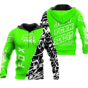 Custom name BraapGirls [PREMIUM] JUST FNKN SEND IT GREEN Brands for motocross girls and dirt bike riders