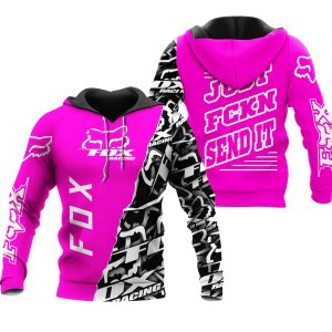 Custom name BraapGirls [PREMIUM] JUST FNKN SEND IT PINK Brands for motocross girls and dirt bike riders