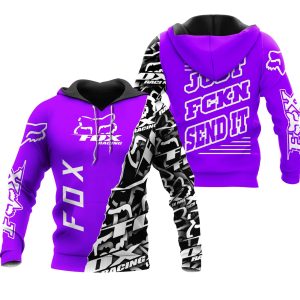 Custom name BraapGirls [PREMIUM] JUST FNKN SEND IT PURPLE Brands for motocross girls and dirt bike riders