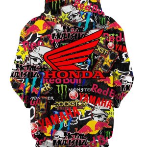 Custom name BraapGirls Full Logo Honda Brands for motocross girls and dirt bike riders - Brands view 2