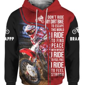 Custom name BraapGirls I RIDE DB Brands for motocross girls and dirt bike riders