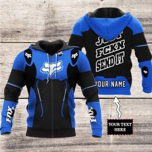 Custom name BraapGirls MOTOCROSS PERSONALIZED FX RACING V2 | COLOR BLUE-BLACK Brands for motocross girls and dirt bike riders - Brands view 1