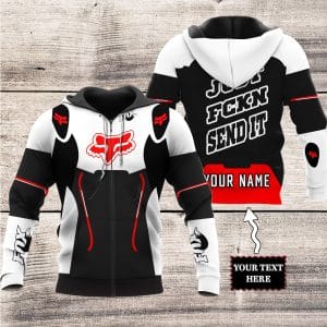 Custom name BraapGirls MOTOCROSS PERSONALIZED FX RACING V2 | COLOR WHITE-BLACK Brands for motocross girls and dirt bike riders - Brands view 1