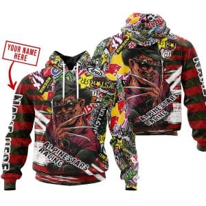 Custom name BraapGirls FREDDY KRUEGER ALPINESTARS RACING | HOODIE & JERSEY | KID-YOUTH & ADULT Alpinestars for motocross girls and dirt bike riders