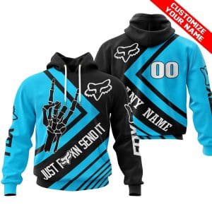 JUST FCKN SEND IT – FOX RACING BLU SKY | HOODIE & JERSEY | KID-YOUTH & ADULT