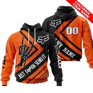 JUST FCKN SEND IT – FOX RACING ORANGE | HOODIE & JERSEY | KID-YOUTH & ADULT