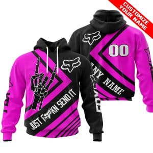 JUST FCKN SEND IT – FOX RACING PINK | HOODIE & JERSEY | KID-YOUTH & ADULT