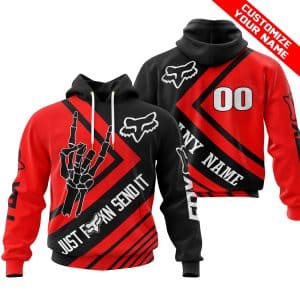 JUST FCKN SEND IT – FOX RACING RED | HOODIE & JERSEY | KID-YOUTH & ADULT