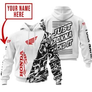 JUST GONNA SEND IT | HONDA RACING WHITE | KID & ADULT
