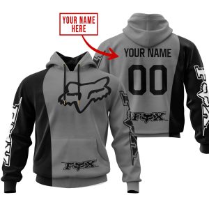 PREMIUM MX – CUSTOM NAME – FOX RACING – GREY