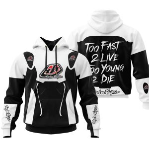 TOO FAST TO LIVE TOO YOUNG TO DIE – TROY LEE DESIGNS – WHITE