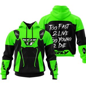 TOO FAST TO LIVE TOO YOUNG TO DIE – FLY RACING – GREEN