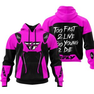 TOO FAST TO LIVE TOO YOUNG TO DIE – FLY RACING – PINK