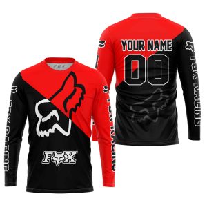 Custom name BraapGirls PREMIUM GIFT – CUSTOM NAME – FOX RACING – RED Brands for motocross girls and dirt bike riders - Brands view 1