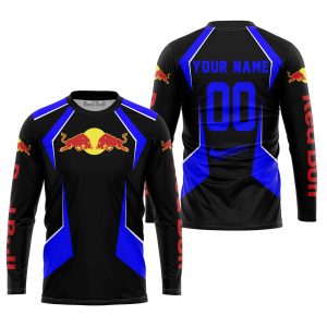 Custom name BraapGirls LIMITED EDITION – CUSTOM NAME REDBULL – BLUE Brands for motocross girls and dirt bike riders - Brands view 1