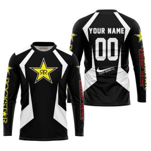 Custom name BraapGirls LIMITED EDITION – CUSTOM NAME ROCKSTAR – WHITE Brands for motocross girls and dirt bike riders - Brands view 1