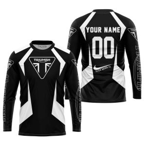 Custom name BraapGirls LIMITED EDITION – CUSTOM NAME TRIUMPH – WHITE Brands for motocross girls and dirt bike riders - Brands view 1