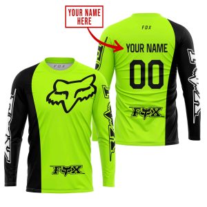 Custom name BraapGirls PREMIUM MX – CUSTOM NAME – FOX RACING – NEON Brands for motocross girls and dirt bike riders - Brands view 1