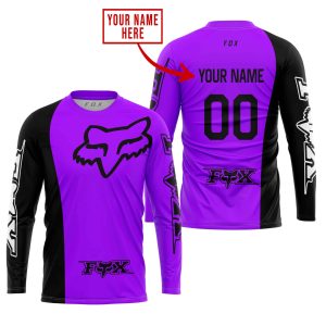 Custom name BraapGirls PREMIUM MX – CUSTOM NAME – FOX RACING – PURPLE Brands for motocross girls and dirt bike riders - Brands view 1