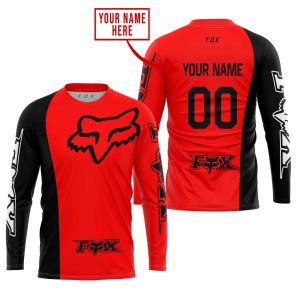 Custom name BraapGirls PREMIUM MX – CUSTOM NAME – FOX RACING – RED Brands for motocross girls and dirt bike riders - Brands view 1